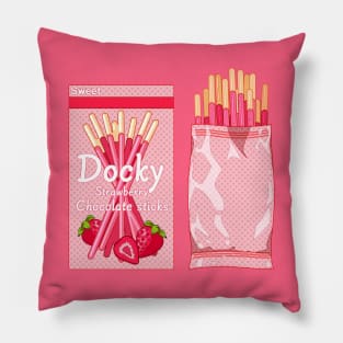 Japanese strawberry sweets Pillow