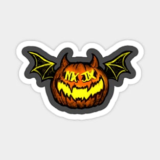 Pumpkin Bat Magnet