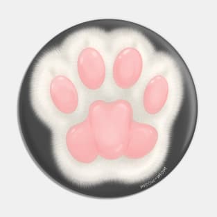 I'm Pawsible - White Cat Paw Pin