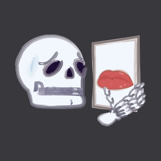 Skeleton Misses Lips by NikotheBoy