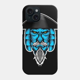 blue samurai Phone Case