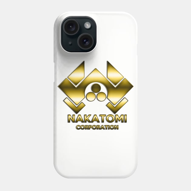 Nakatomi Logo - Gold Phone Case by BigOrangeShirtShop