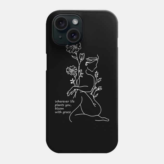 A woman who thinks about her feelings Phone Case by Melisa99