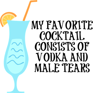 Vodka and Male Tears Cocktail Magnet