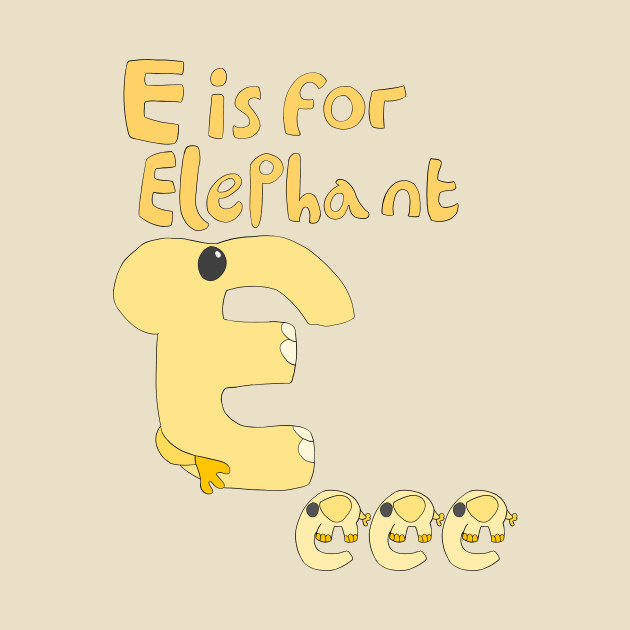 E is for Elephant by Spectrumsketch