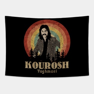 Retro Sunset Kourosh Yaghmaei Tapestry