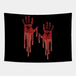 Bloody Hands Horror Tapestry