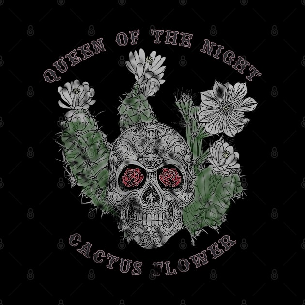 Queen of the Night Cactus Flower - color by MotoGirl