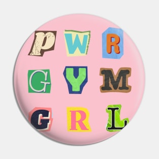 Power gym girl Pin