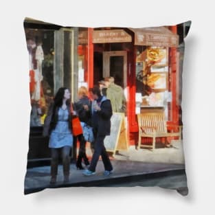 Manhattan NY - Greenwich Village Bakery Pillow