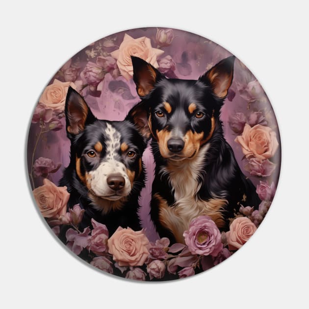 Australian Cattle Dog family Pin by Enchanted Reverie