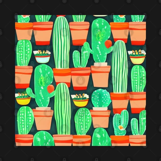 Cacti and Nachos Pattern by TrapperWeasel