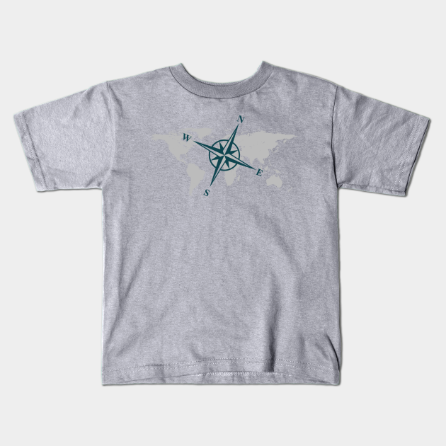 World Map With Compass Rose Compass Rose With World Map Kids T Shirt Teepublic Luckily there's nothing built close to it. teepublic