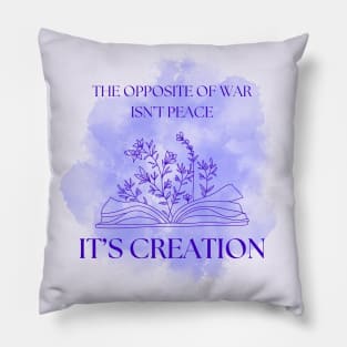 Uplift Collection - War/Peace/Creation (Purple) Pillow