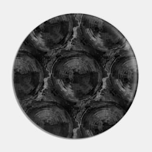 Black Roses Fluid Pour Floral Pin