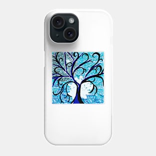 The Silver Moon Tree Phone Case