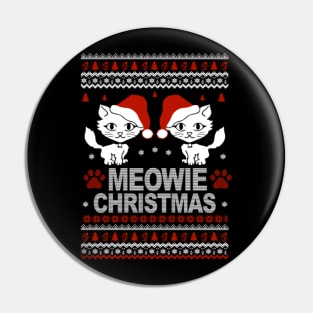 Meowie Ugly Christmas Sweater Pin