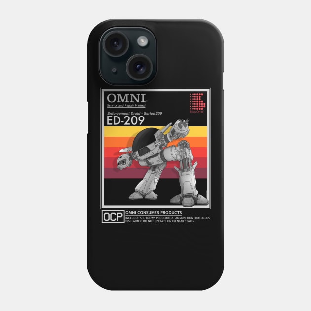 ED-209 Service and Repair Manual Phone Case by Justanos