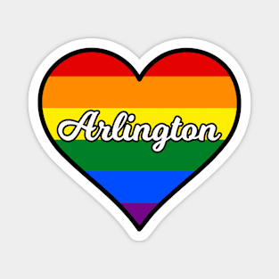 Arlington Massachusetts Gay Pride Heart Magnet