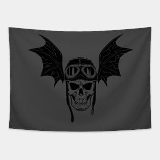 Skull Aviator Tapestry