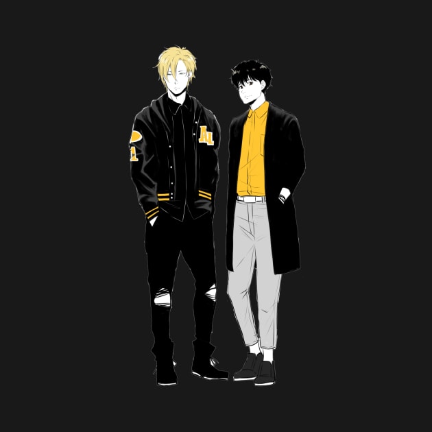 Banana Fish - Ash and Eiji by MykaAndSalmon