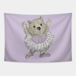 Dancing Wombat Tapestry