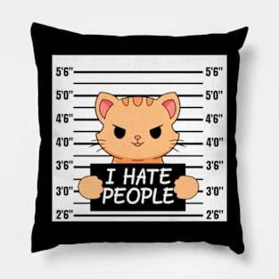 Kitty Mugshot Pillow