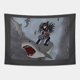 Homura VS Sharknado Tapestry