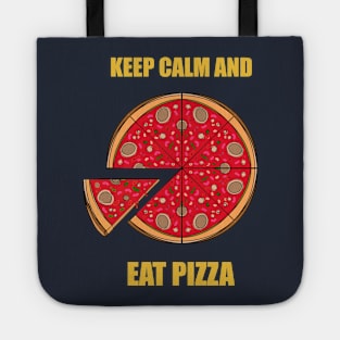 Keep Calm and Eat Pizza Tote