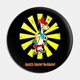 Quick Draw McGRAW : Cartoon Cowboy Print Pin