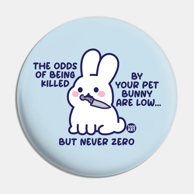 pet bunny Pin by toddgoldmanart