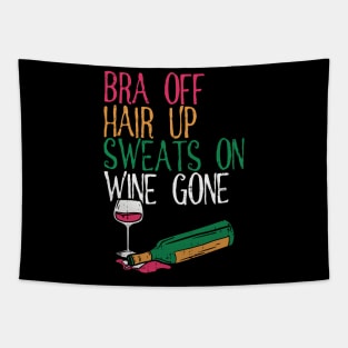 WINE: Bra Off Hair Up Tapestry