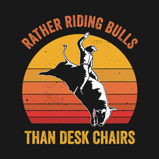 Cowboy Bull Riding Rodeo Bull Rider Funny T-Shirt