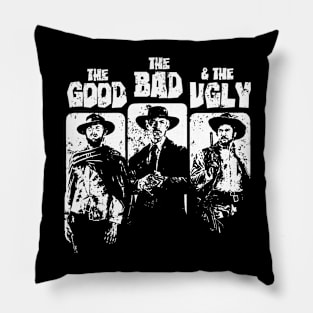 WHITE ART - The Good The Bad And The Ugly Pillow