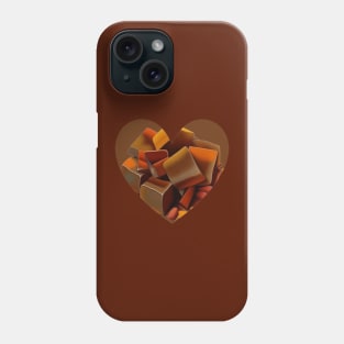 Bonfire Night Treacle Toffee Heart Vector Art Phone Case