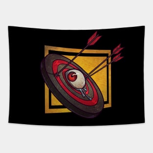 Dark Bullseye Tapestry