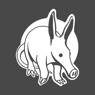 Stylized, minimal art of an marvelous Aardvark. T-Shirt