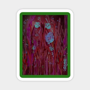 Abstract Floral collection Magnet