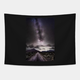 Milky Way rising over Lanzarote Volcano Tapestry