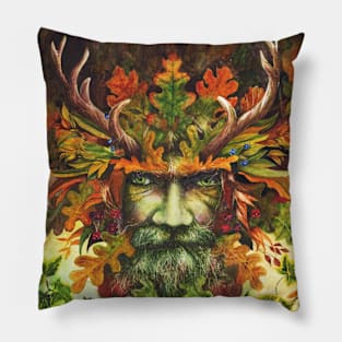 The Green Man Pillow