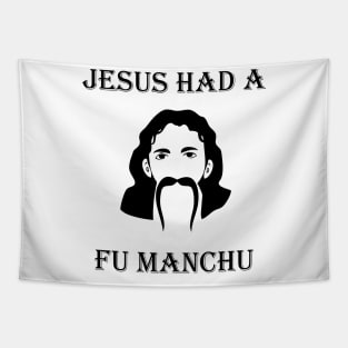 Jesus had a Fu Manchu Tapestry