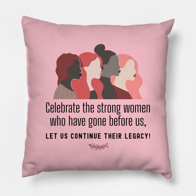 INTERNATIONAL WOMENS DAY - 8 March Pillow by DesignerDeskStd