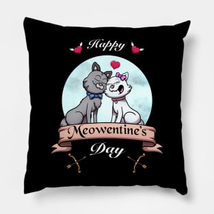 Happy Meowentine’s Day Pillow