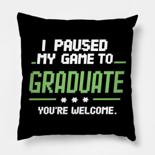 Funny Gamer Graduate 2024 Graduation Pillow