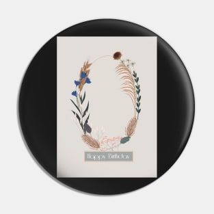 oval dried flowers and grasses Pin