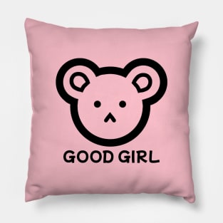 Good girl, cute bear Pillow