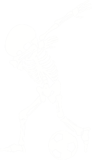 Dabbing Skeleton Soccer Shirt - Funny Halloween Dab Magnet