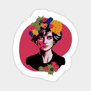 Crown of Flowers - Princess Diana Magnet