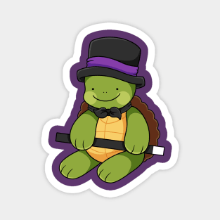 Cute Mr Tap Dancing Turtle Magnet