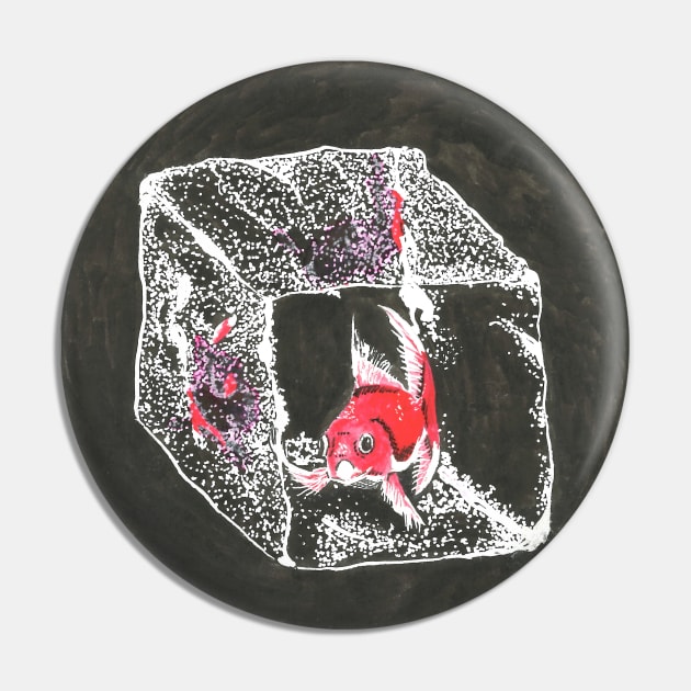 Goldfish Icecube Pin by Créa'RiBo